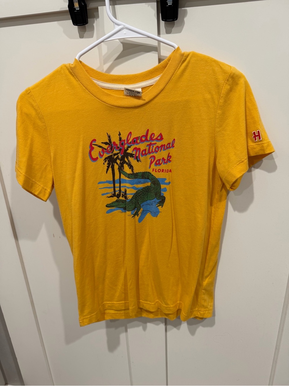 HOMAGE Yellow Everglades National Park Kids Graphic Tee